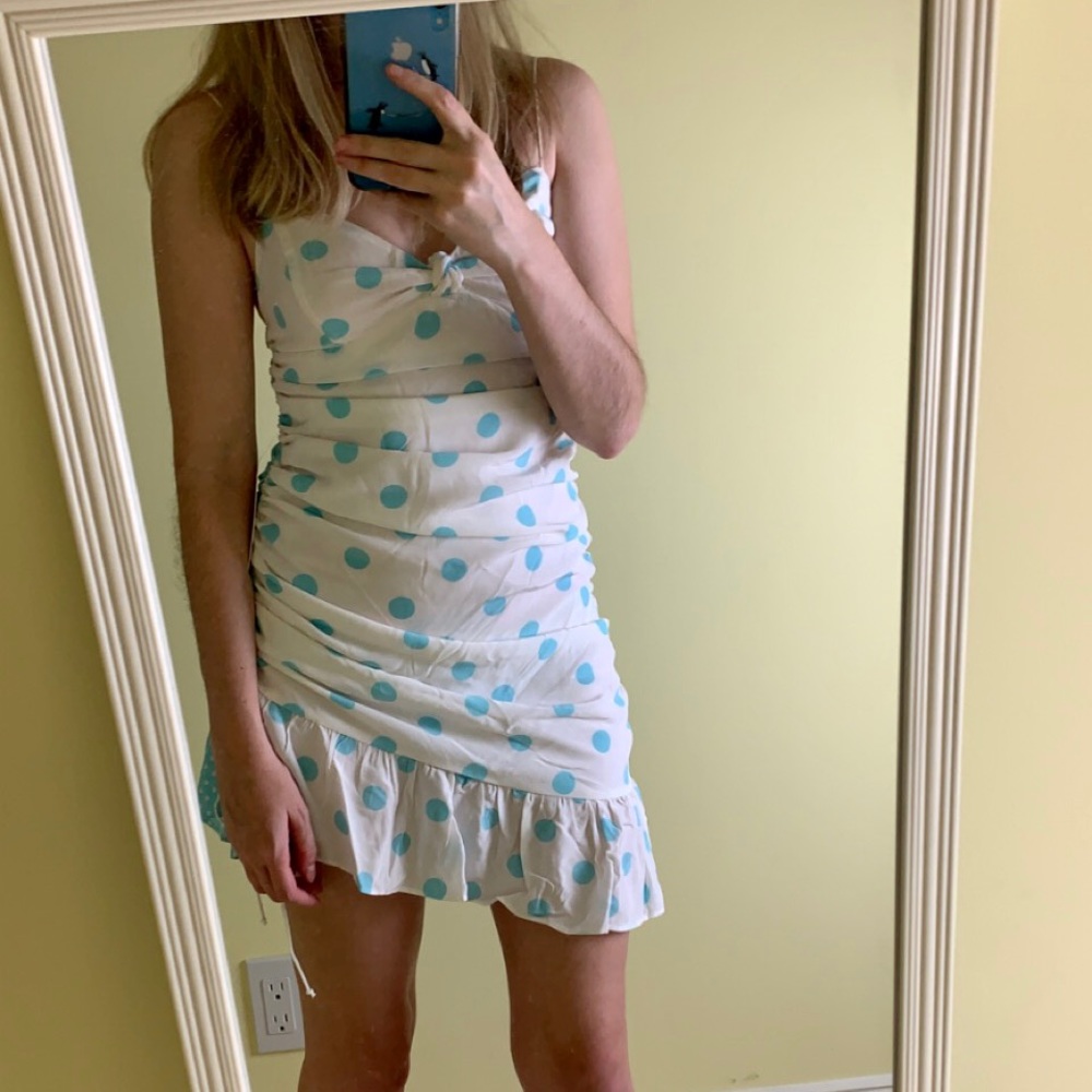 For Love & Lemons polka dot dress